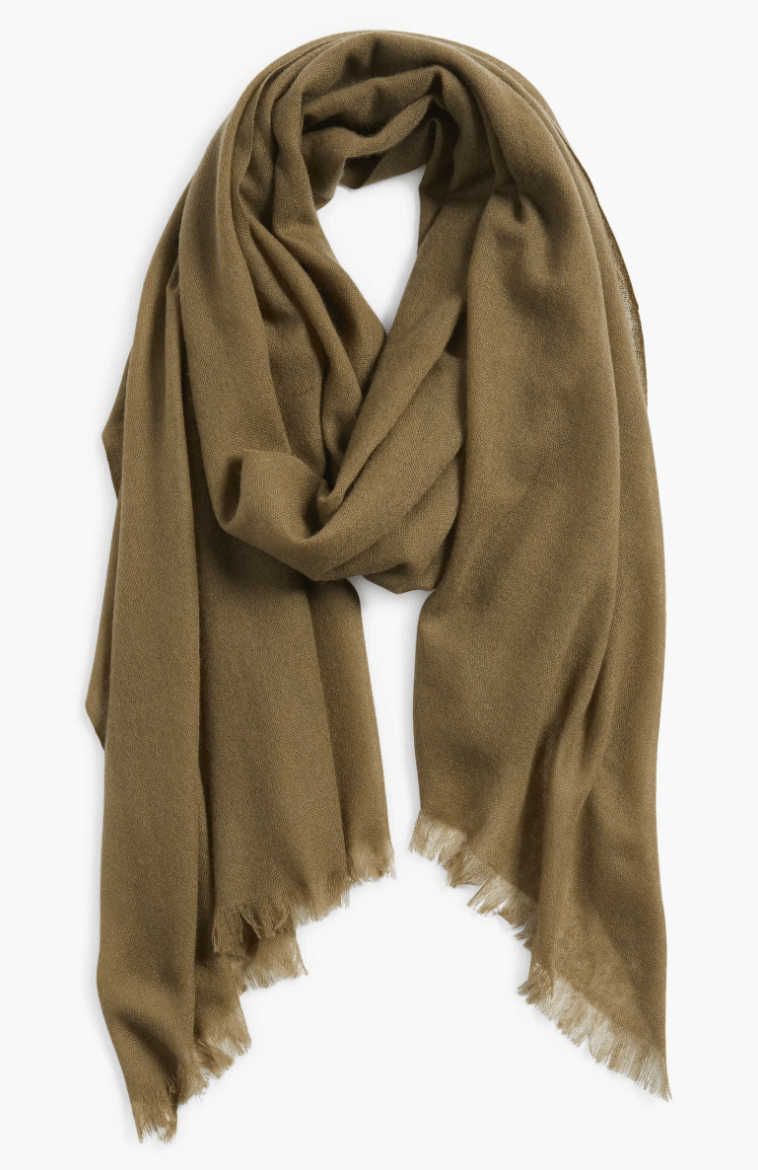 textured cashmere scarf
